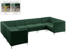 Alina Green Velvet Modular Sectional - NY Furniture Direct (NY)