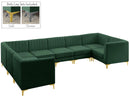Alina Green Velvet Modular Sectional - NY Furniture Direct (NY)