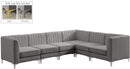 Alina Grey Velvet Modular Sectional - NY Furniture Direct (NY)