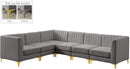 Alina Grey Velvet Modular Sectional - NY Furniture Direct (NY)