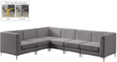 Alina Grey Velvet Modular Sectional - NY Furniture Direct (NY)