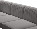 Alina Grey Velvet Modular Sectional - NY Furniture Direct (NY)