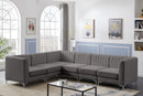 Alina Grey Velvet Modular Sectional - NY Furniture Direct (NY)