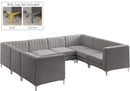 Alina Grey Velvet Modular Sectional - NY Furniture Direct (NY)
