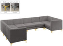Alina Grey Velvet Modular Sectional - NY Furniture Direct (NY)
