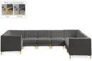 Alina Grey Velvet Modular Sectional - NY Furniture Direct (NY)