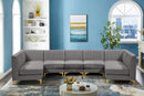 Alina Grey Velvet Modular Sectional - NY Furniture Direct (NY)