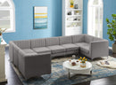 Alina Grey Velvet Modular Sectional - NY Furniture Direct (NY)