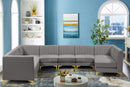 Alina Grey Velvet Modular Sectional - NY Furniture Direct (NY)
