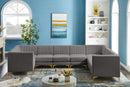 Alina Grey Velvet Modular Sectional - NY Furniture Direct (NY)