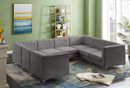 Alina Grey Velvet Modular Sectional - NY Furniture Direct (NY)
