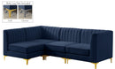 Alina Navy Velvet Modular Sectional - NY Furniture Direct (NY)