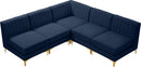 Alina Navy Velvet Modular Sectional - NY Furniture Direct (NY)
