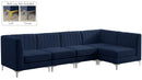 Alina Navy Velvet Modular Sectional - NY Furniture Direct (NY)
