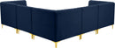 Alina Navy Velvet Modular Sectional - NY Furniture Direct (NY)