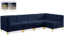 Alina Navy Velvet Modular Sectional - NY Furniture Direct (NY)