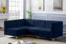 Alina Navy Velvet Modular Sectional - NY Furniture Direct (NY)