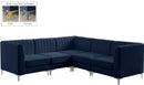 Alina Navy Velvet Modular Sectional - NY Furniture Direct (NY)