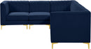 Alina Navy Velvet Modular Sectional - NY Furniture Direct (NY)