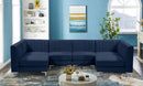Alina Navy Velvet Modular Sectional - NY Furniture Direct (NY)
