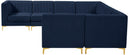 Alina Navy Velvet Modular Sectional - NY Furniture Direct (NY)