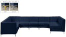 Alina Navy Velvet Modular Sectional - NY Furniture Direct (NY)