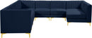 Alina Navy Velvet Modular Sectional - NY Furniture Direct (NY)
