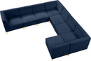 Alina Navy Velvet Modular Sectional - NY Furniture Direct (NY)