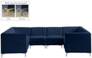 Alina Navy Velvet Modular Sectional - NY Furniture Direct (NY)