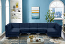 Alina Navy Velvet Modular Sectional - NY Furniture Direct (NY)