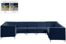 Alina Navy Velvet Modular Sectional - NY Furniture Direct (NY)