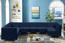 Alina Navy Velvet Modular Sectional - NY Furniture Direct (NY)