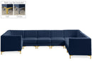 Alina Navy Velvet Modular Sectional - NY Furniture Direct (NY)