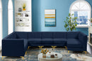 Alina Navy Velvet Modular Sectional - NY Furniture Direct (NY)