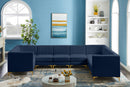 Alina Navy Velvet Modular Sectional - NY Furniture Direct (NY)