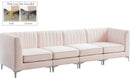 Alina Pink Velvet Modular Sectional - NY Furniture Direct (NY)