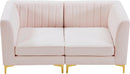 Alina Pink Velvet Modular Sectional - NY Furniture Direct (NY)