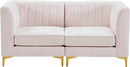 Alina Pink Velvet Modular Sectional - NY Furniture Direct (NY)