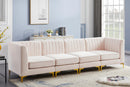 Alina Pink Velvet Modular Sectional - NY Furniture Direct (NY)