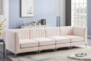 Alina Pink Velvet Modular Sectional - NY Furniture Direct (NY)