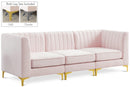 Alina Pink Velvet Modular Sectional - NY Furniture Direct (NY)