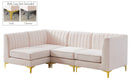 Alina Pink Velvet Modular Sectional - NY Furniture Direct (NY)