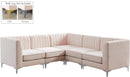Alina Pink Velvet Modular Sectional - NY Furniture Direct (NY)