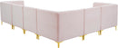 Alina Pink Velvet Modular Sectional - NY Furniture Direct (NY)