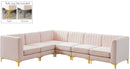 Alina Pink Velvet Modular Sectional - NY Furniture Direct (NY)
