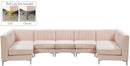 Alina Pink Velvet Modular Sectional - NY Furniture Direct (NY)