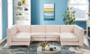 Alina Pink Velvet Modular Sectional - NY Furniture Direct (NY)
