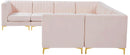Alina Pink Velvet Modular Sectional - NY Furniture Direct (NY)
