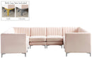 Alina Pink Velvet Modular Sectional - NY Furniture Direct (NY)