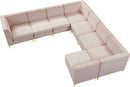 Alina Pink Velvet Modular Sectional - NY Furniture Direct (NY)